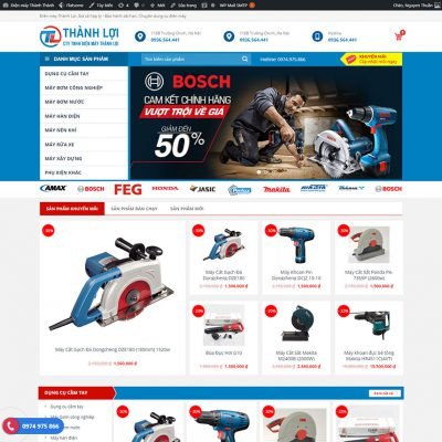 Theme wordpress bán điện máy - điện cơ 01