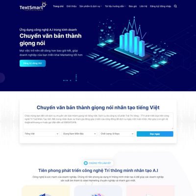 Theme wordpress giới thiệu dịch vụ textsmart