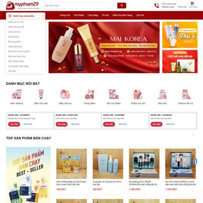 Theme wordpress mỹ phẩm 17