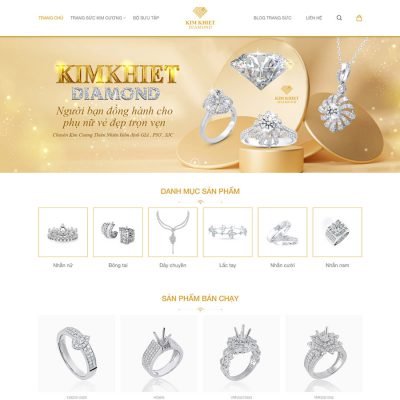 Theme wordpress bán trang sức đẹp