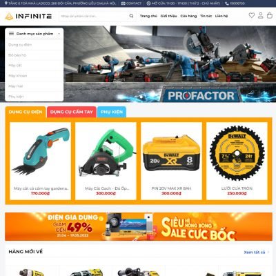 Theme wordpress bán sản phẩm điện cơ