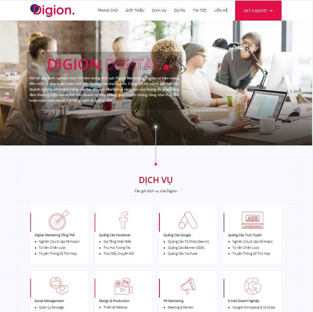 Theme wordpress dịch vụ agency