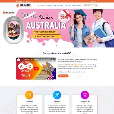 Theme wordpress du học 01