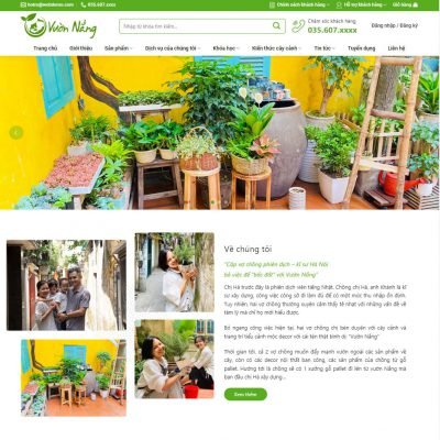 Theme wordpress bán cây xanh 03