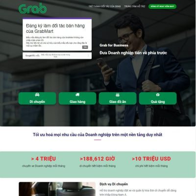 Theme wordpress landing page grab
