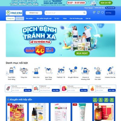 Theme wordpress nhà thuốc 08