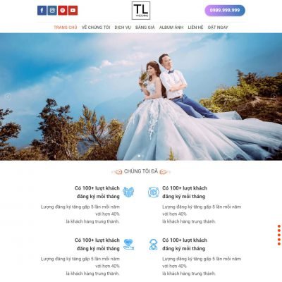 Theme wordpress studio ảnh cưới 05