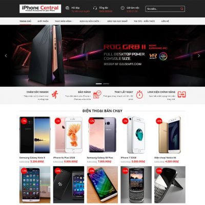 Theme wordpress dịch vụ sửa điện thoại 02