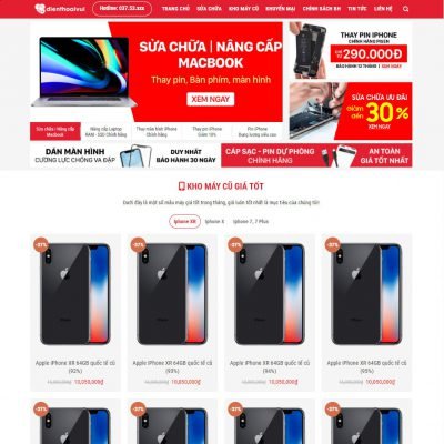 Theme wordpress dịch vụ sửa điện thoại 03