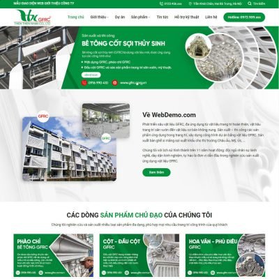 Theme wordpress bán vật liệu trang trí